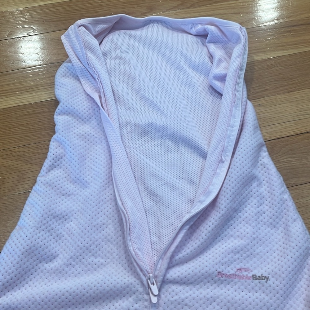 Breathable baby sack wearable blanket pink size small 0-6 months . - Picture 6 of 8